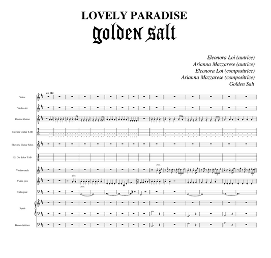 Lovely Paradise - Golden Salt | Sheet Music & Chords