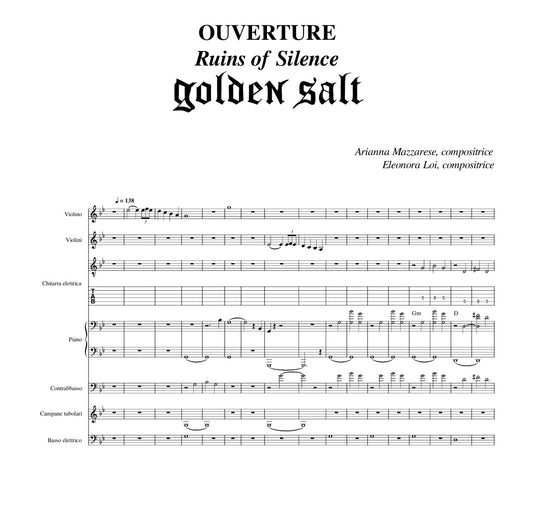 Ouverture (Ruins of Silence) - Golden Salt | Sheet Music